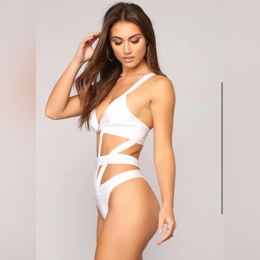 White Monokini in bag sold out online.. small size bandage material